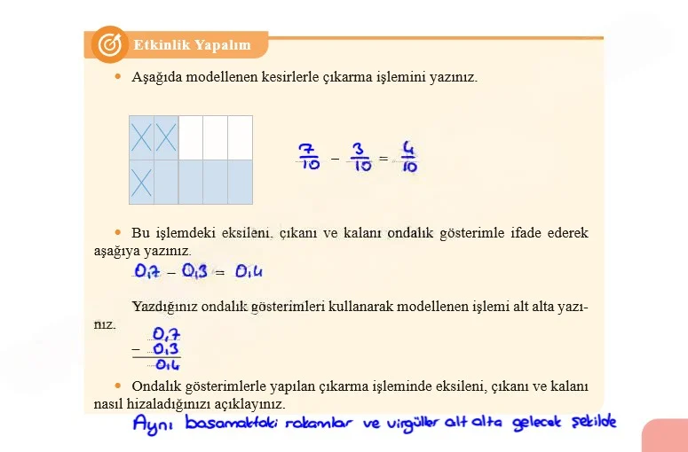 5. Sınıf Matematik Ders Kitabı Cevapları Özgün Yayınları Sayfa 129 Çözüm Görseli