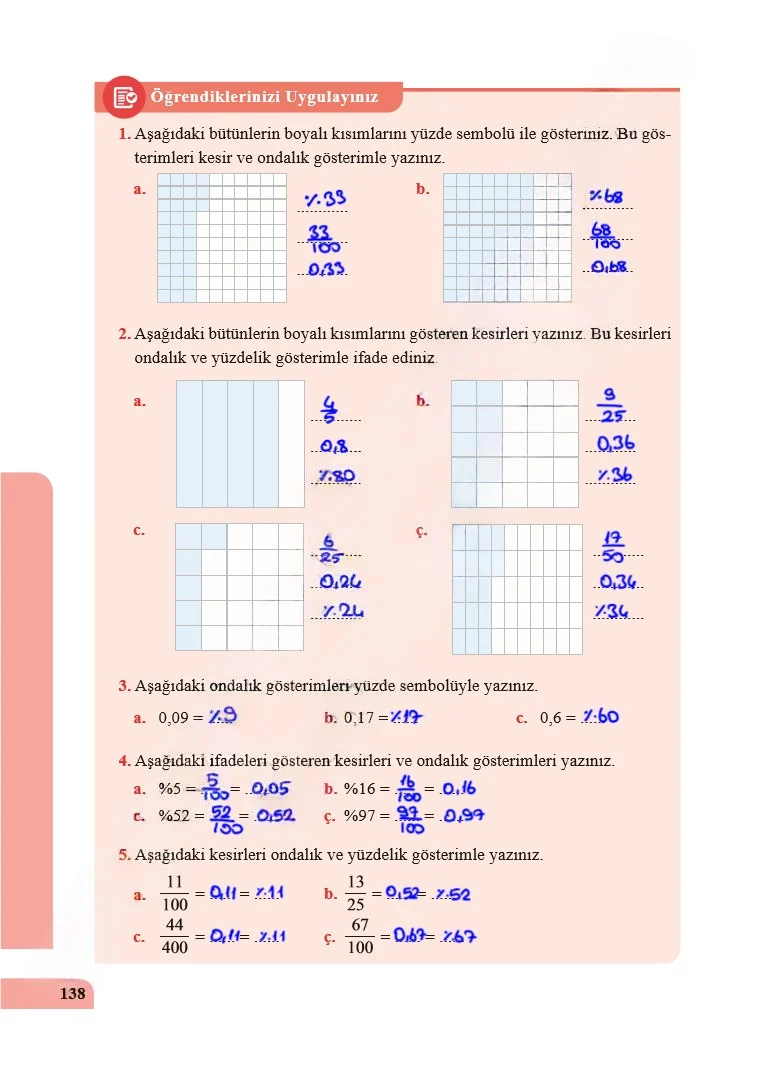 5. Sınıf Matematik Ders Kitabı Cevapları Özgün Yayınları Sayfa 138 Çözüm Görseli