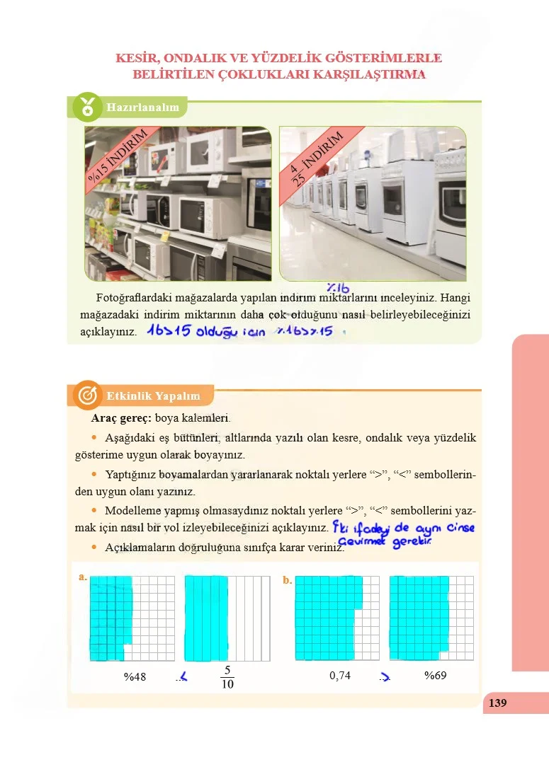 5. Sınıf Matematik Ders Kitabı Cevapları Özgün Yayınları Sayfa 139 Çözüm Görseli