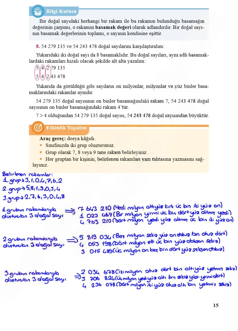5. Sınıf Matematik Ders Kitabı Cevapları Özgün Yayınları Sayfa 15 Çözüm Görseli