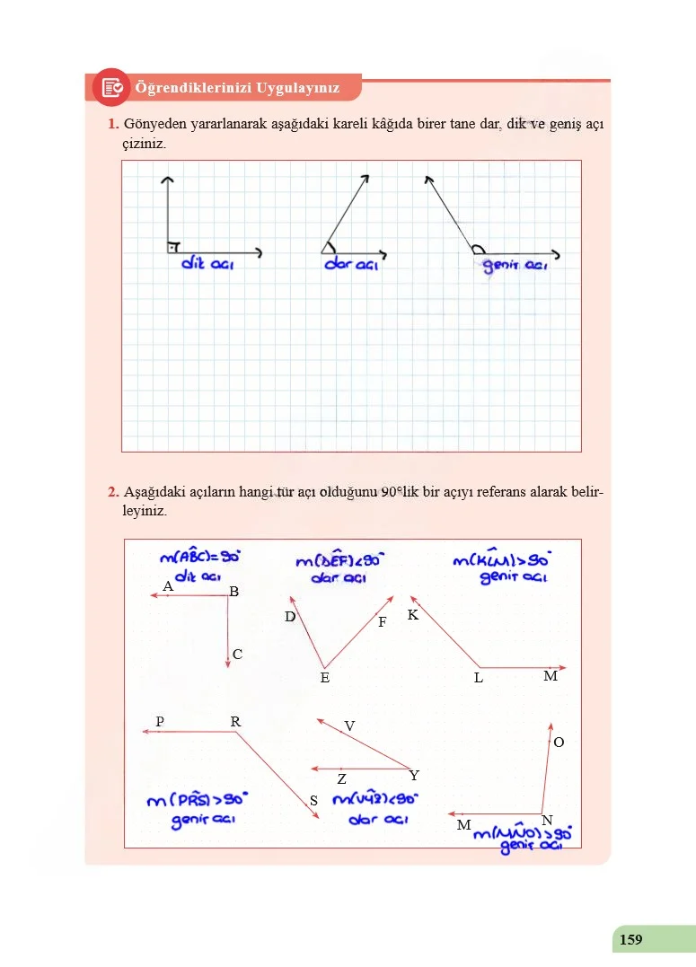 5. Sınıf Matematik Ders Kitabı Cevapları Özgün Yayınları Sayfa 159 Çözüm Görseli