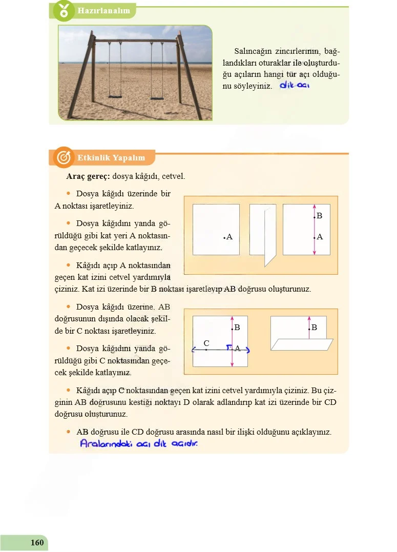 5. Sınıf Matematik Ders Kitabı Cevapları Özgün Yayınları Sayfa 160 Çözüm Görseli