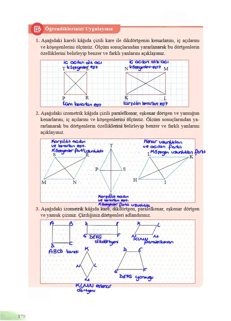 5. Sınıf Matematik Ders Kitabı Cevapları Özgün Yayınları Sayfa 178 Çözüm Görseli