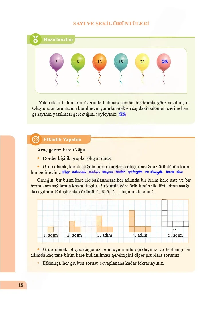 5. Sınıf Matematik Ders Kitabı Cevapları Özgün Yayınları Sayfa 18 Çözüm Görseli