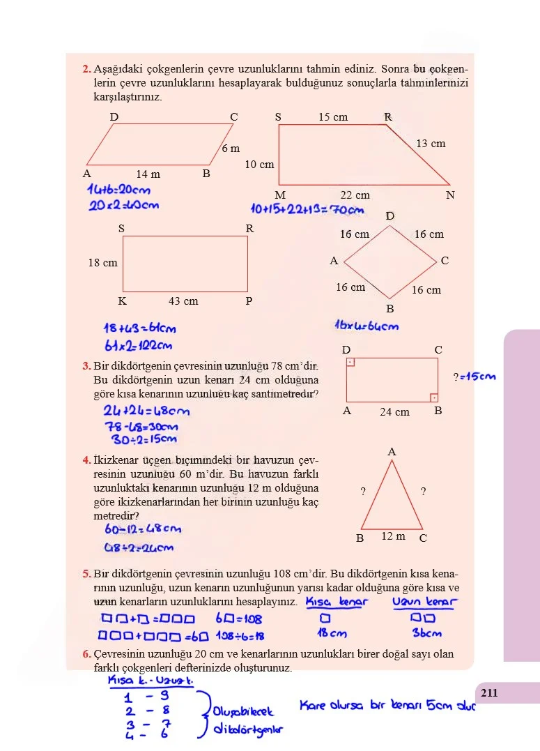 5. Sınıf Matematik Ders Kitabı Cevapları Özgün Yayınları Sayfa 211 Çözüm Görseli