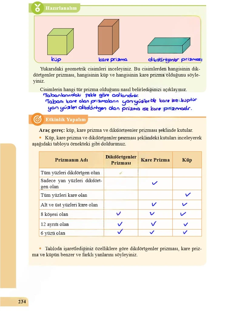 5. Sınıf Matematik Ders Kitabı Cevapları Özgün Yayınları Sayfa 234 Çözüm Görseli