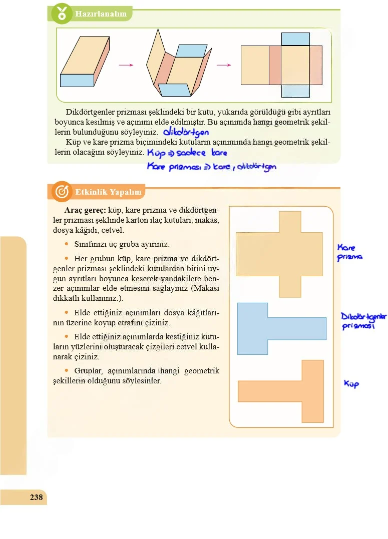 5. Sınıf Matematik Ders Kitabı Cevapları Özgün Yayınları Sayfa 238 Çözüm Görseli