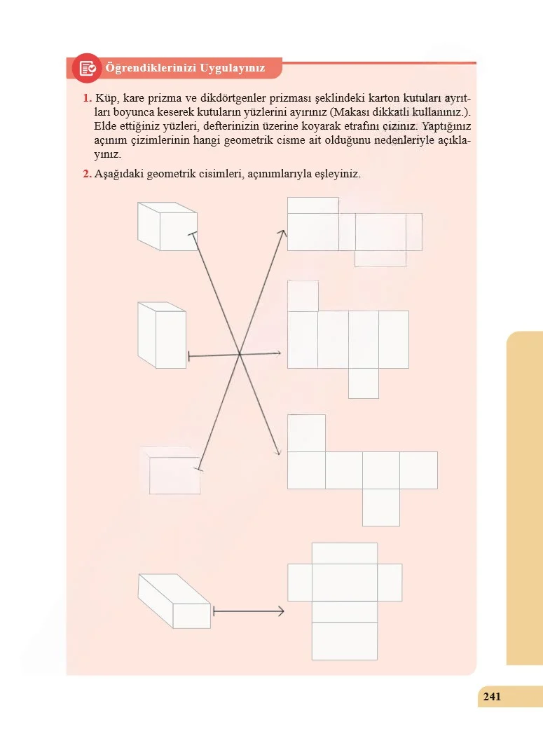 5. Sınıf Matematik Ders Kitabı Cevapları Özgün Yayınları Sayfa 241 Çözüm Görseli