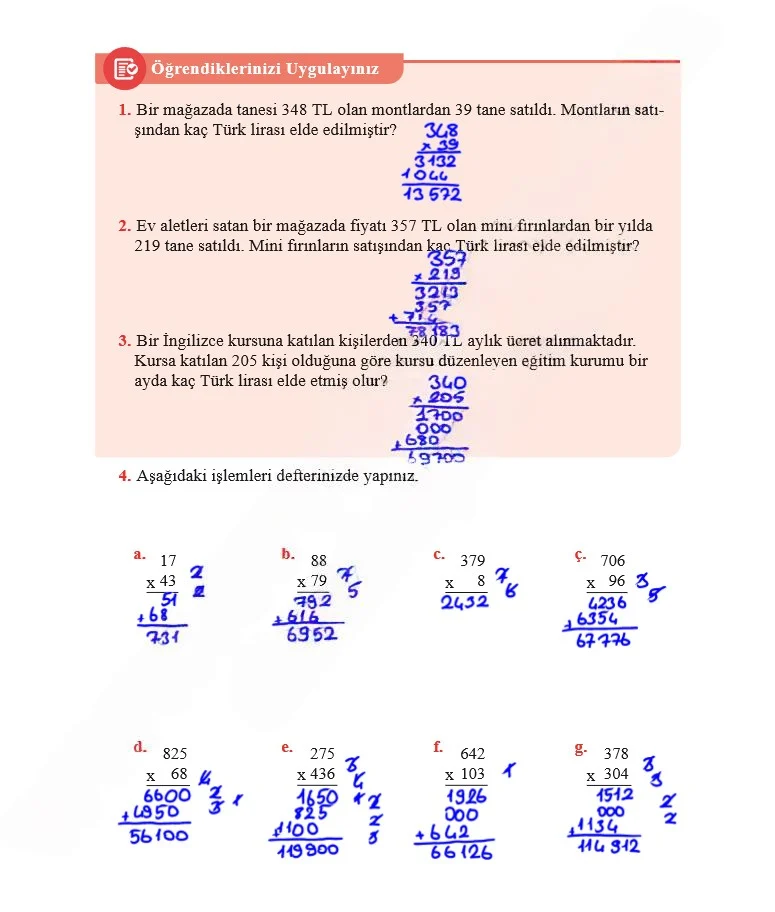 5. Sınıf Matematik Ders Kitabı Cevapları Özgün Yayınları Sayfa 39 Çözüm Görseli