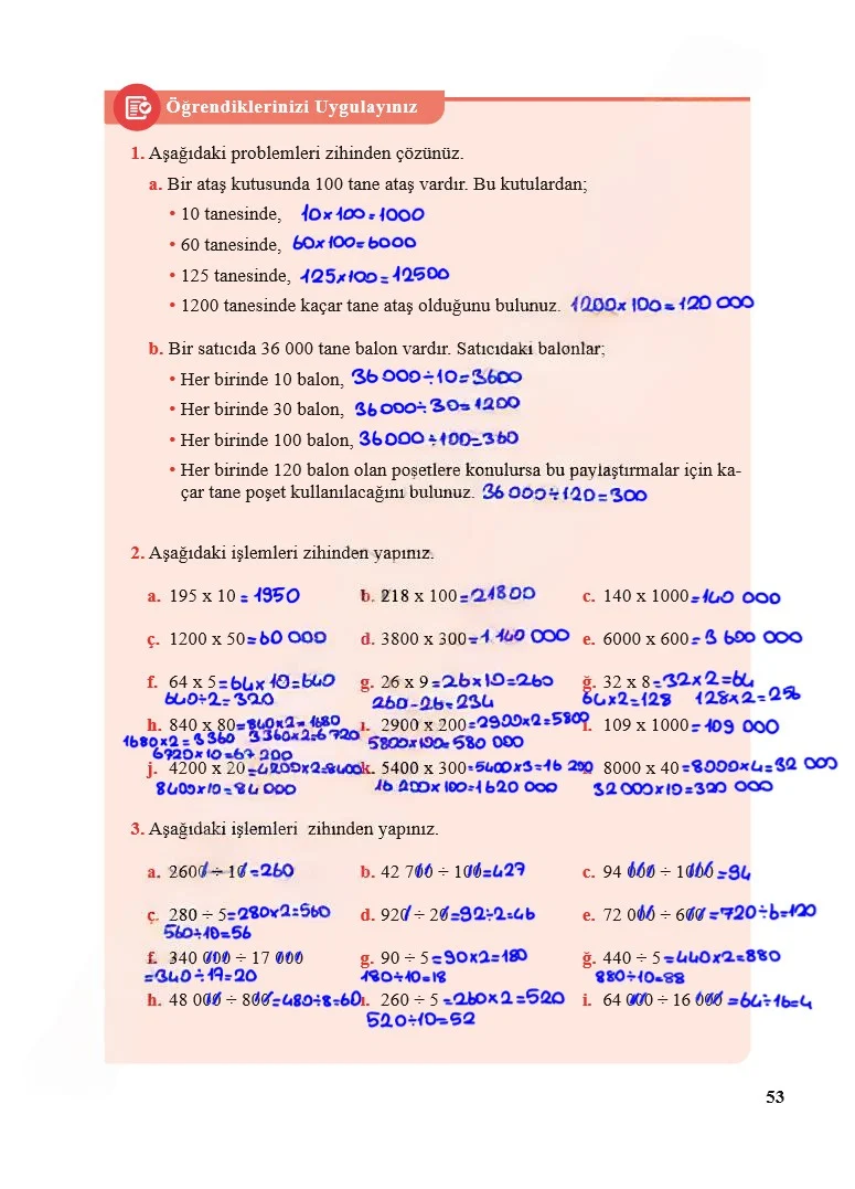 5. Sınıf Matematik Ders Kitabı Cevapları Özgün Yayınları Sayfa 53 Çözüm Görseli