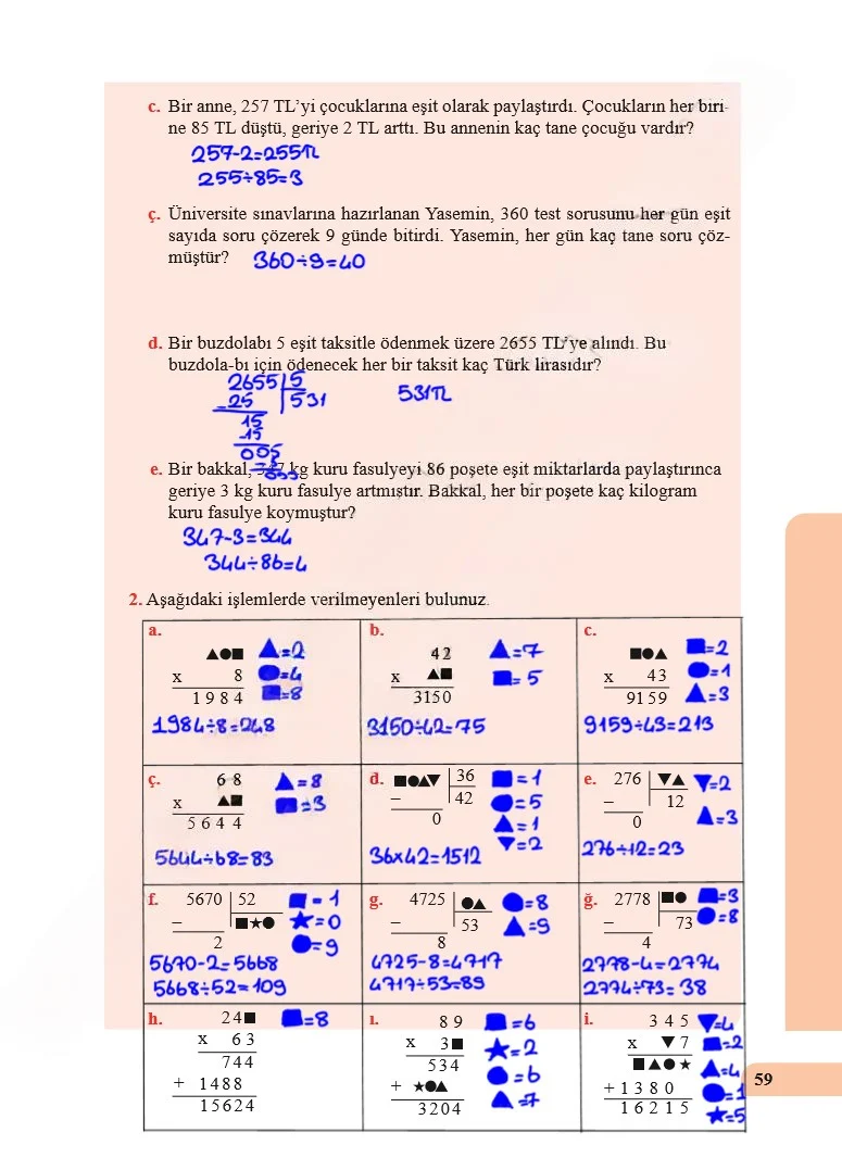 5. Sınıf Matematik Ders Kitabı Cevapları Özgün Yayınları Sayfa 59 Çözüm Görseli