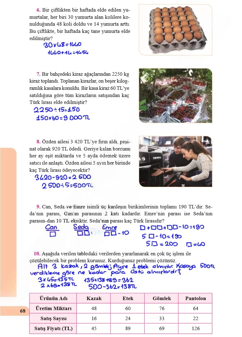 5. Sınıf Matematik Ders Kitabı Cevapları Özgün Yayınları Sayfa 68 Çözüm Görseli