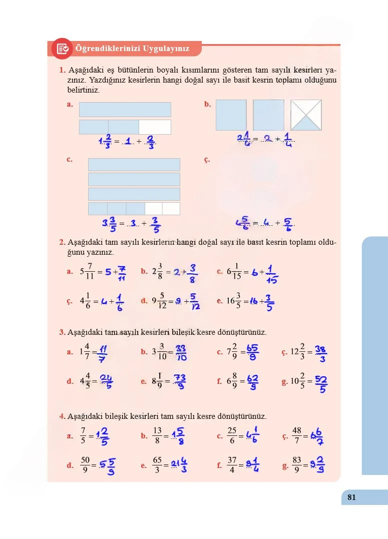5. Sınıf Matematik Ders Kitabı Cevapları Özgün Yayınları Sayfa 81 Çözüm Görseli