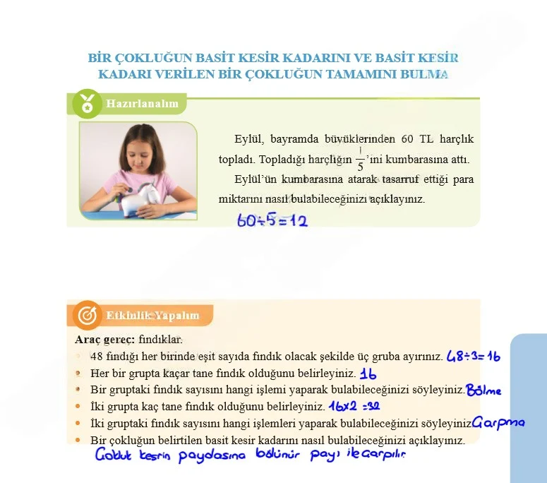 5. Sınıf Matematik Ders Kitabı Cevapları Özgün Yayınları Sayfa 91 Çözüm Görseli