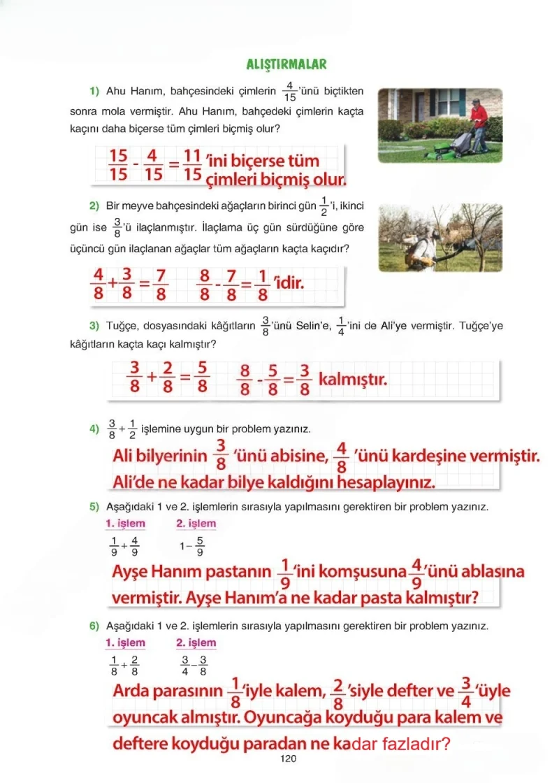 5. Sınıf Matematik Ders Kitabı Cevapları Tuna Yayınları Sayfa 120 Çözüm Görseli