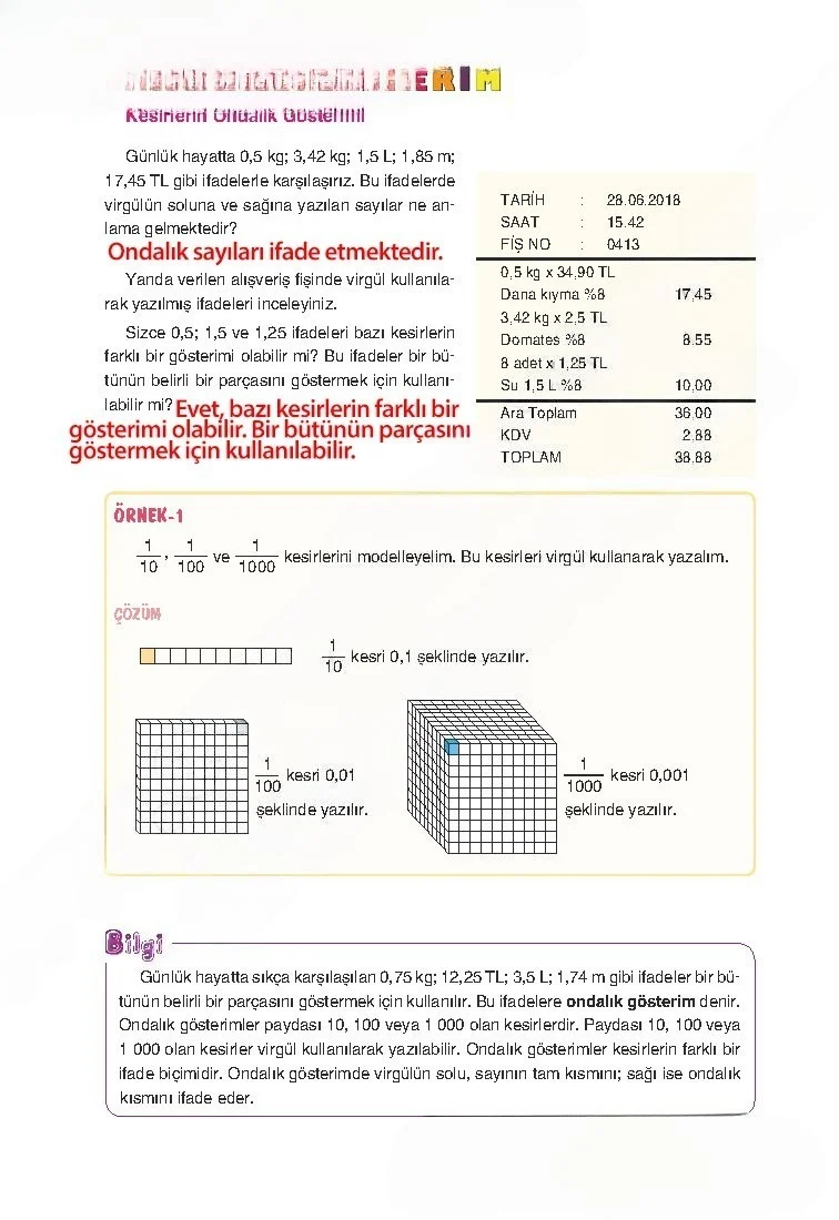 5. Sınıf Matematik Ders Kitabı Cevapları Tuna Yayınları Sayfa 124 Çözüm Görseli