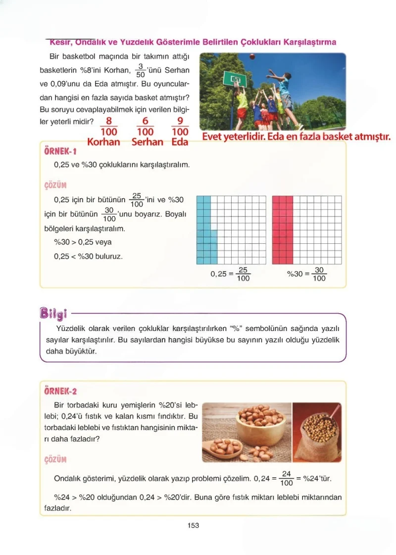 5. Sınıf Matematik Ders Kitabı Cevapları Tuna Yayınları Sayfa 153 Çözüm Görseli