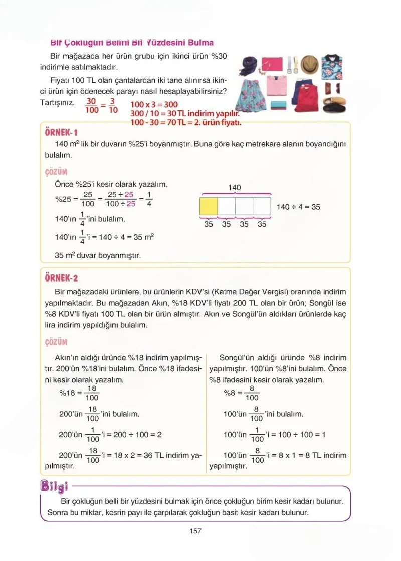 5. Sınıf Matematik Ders Kitabı Cevapları Tuna Yayınları Sayfa 157 Çözüm Görseli
