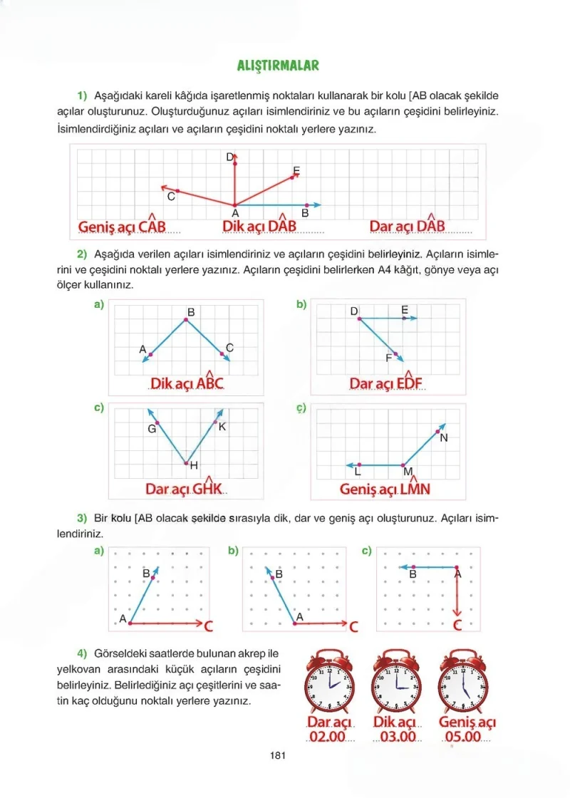 5. Sınıf Matematik Ders Kitabı Cevapları Tuna Yayınları Sayfa 181 Çözüm Görseli