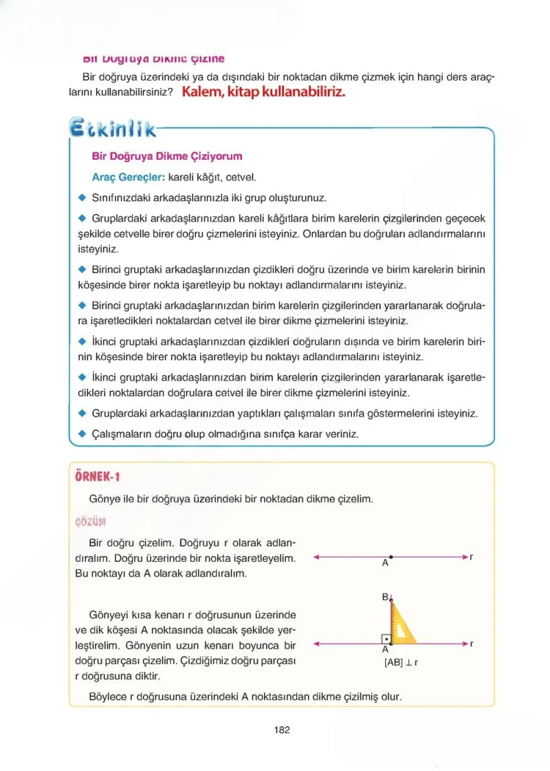 5. Sınıf Matematik Ders Kitabı Cevapları Tuna Yayınları Sayfa 182 Çözüm Görseli
