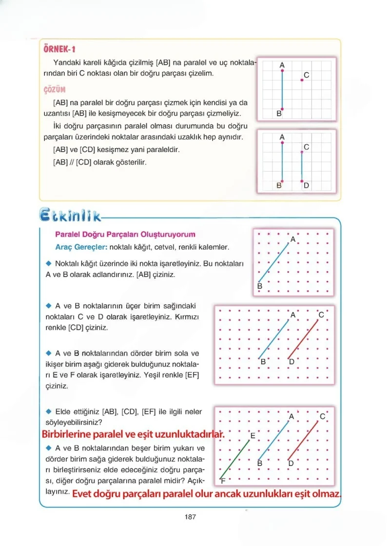 5. Sınıf Matematik Ders Kitabı Cevapları Tuna Yayınları Sayfa 187 Çözüm Görseli