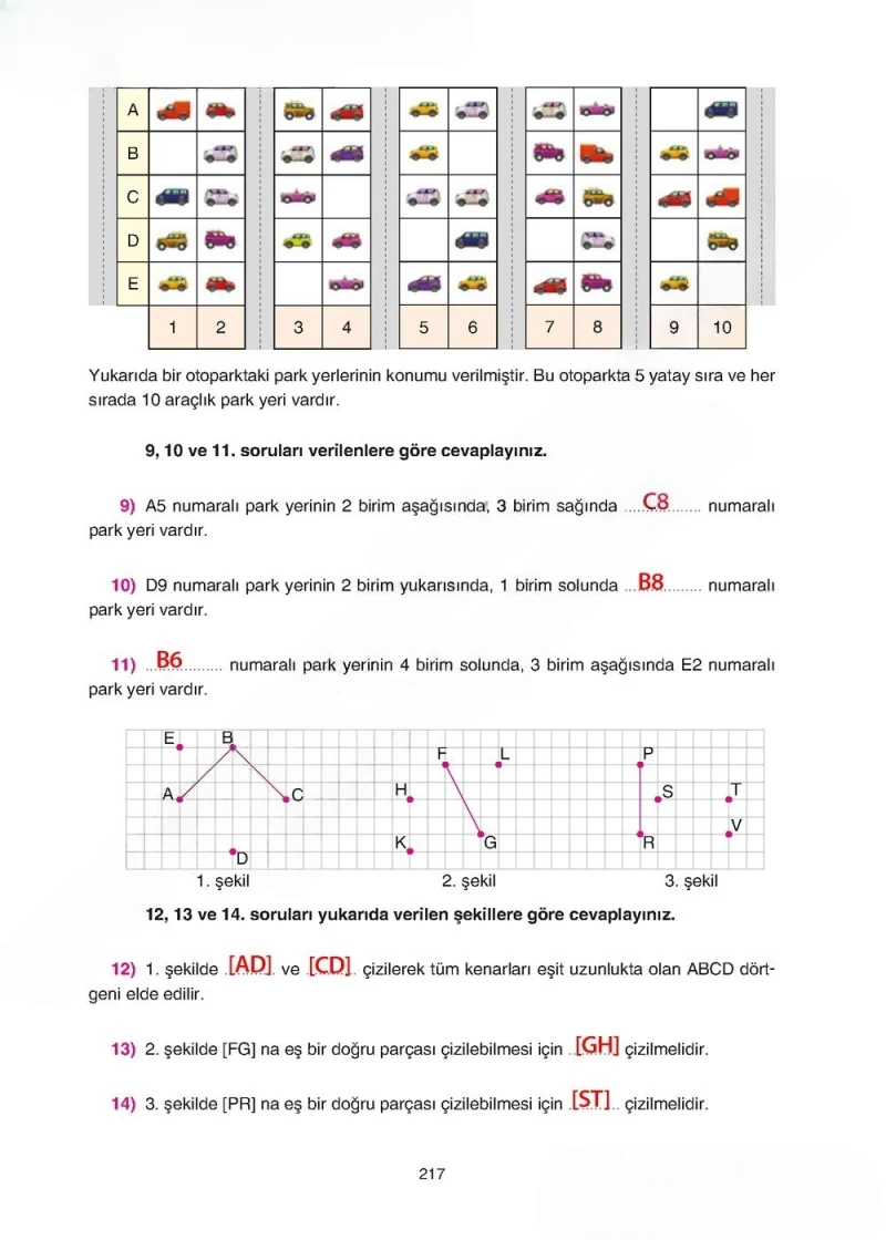 5. Sınıf Matematik Ders Kitabı Cevapları Tuna Yayınları Sayfa 217 Çözüm Görseli