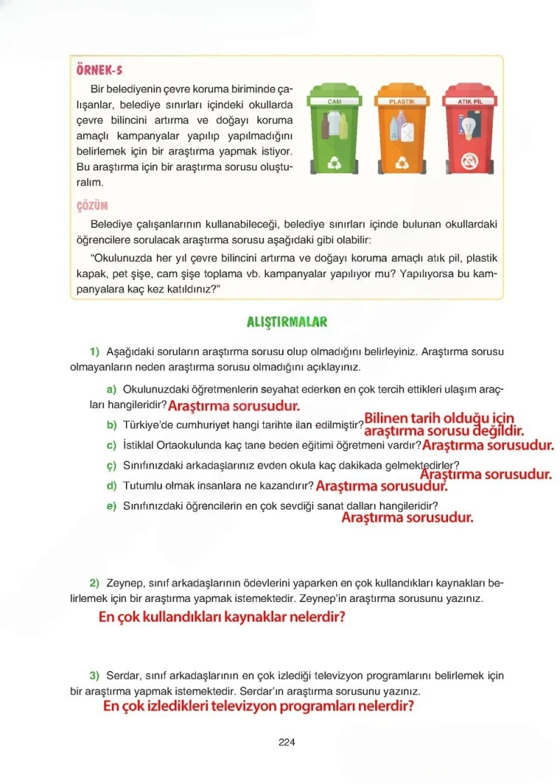 5. Sınıf Matematik Ders Kitabı Cevapları Tuna Yayınları Sayfa 224 Çözüm Görseli