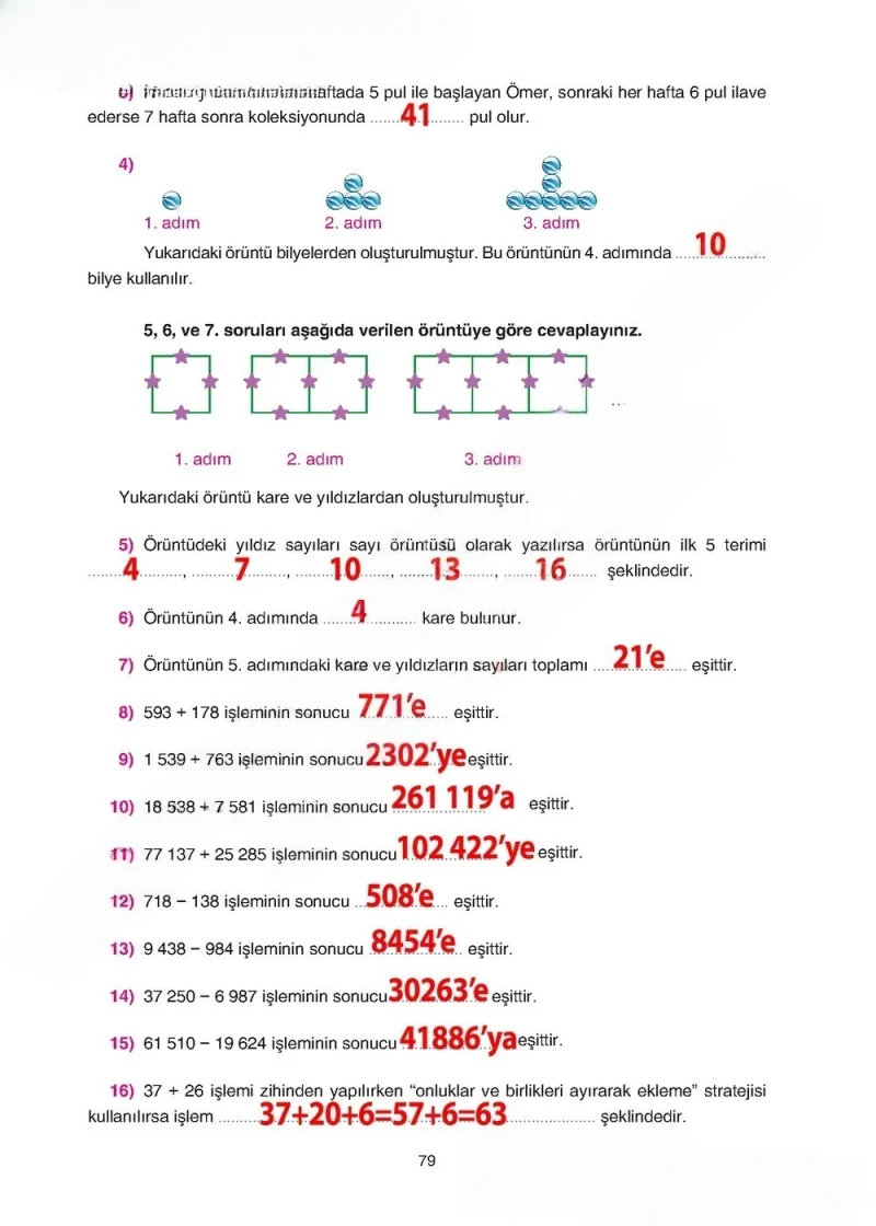 5. Sınıf Matematik Ders Kitabı Cevapları Tuna Yayınları Sayfa 79 Çözüm Görseli