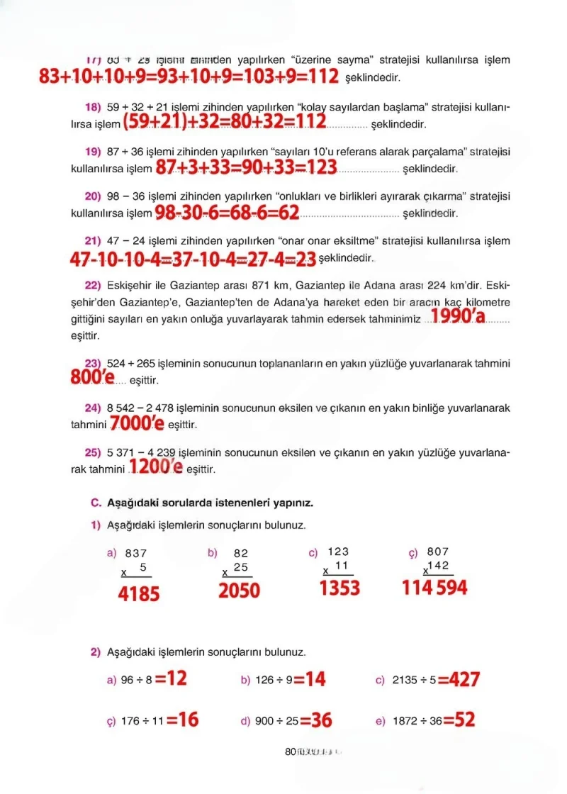 5. Sınıf Matematik Ders Kitabı Cevapları Tuna Yayınları Sayfa 80 Çözüm Görseli