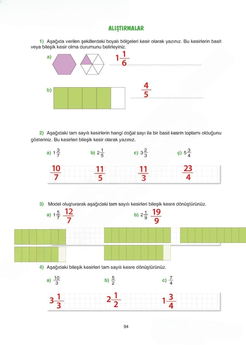 5. Sınıf Matematik Ders Kitabı Cevapları Tuna Yayınları Sayfa 94 Çözüm Görseli