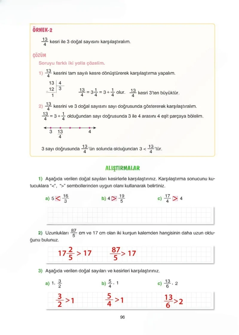5. Sınıf Matematik Ders Kitabı Cevapları Tuna Yayınları Sayfa 96 Çözüm Görseli