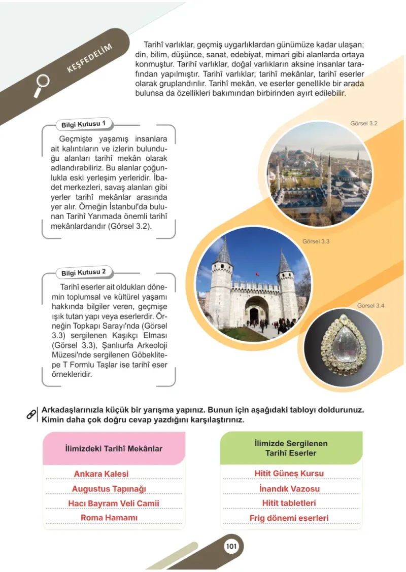 5. Sınıf Sosyal Bilgiler Ders Kitabı Cevapları Meb Yayınları 1. Kitap Sayfa 101 Çözüm Görseli