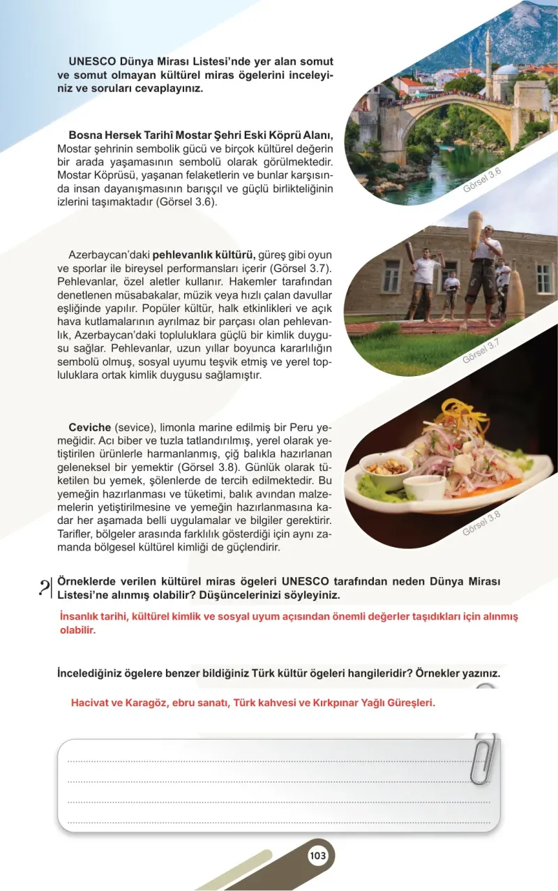 5. Sınıf Sosyal Bilgiler Ders Kitabı Cevapları Meb Yayınları 1. Kitap Sayfa 103 Çözüm Görseli