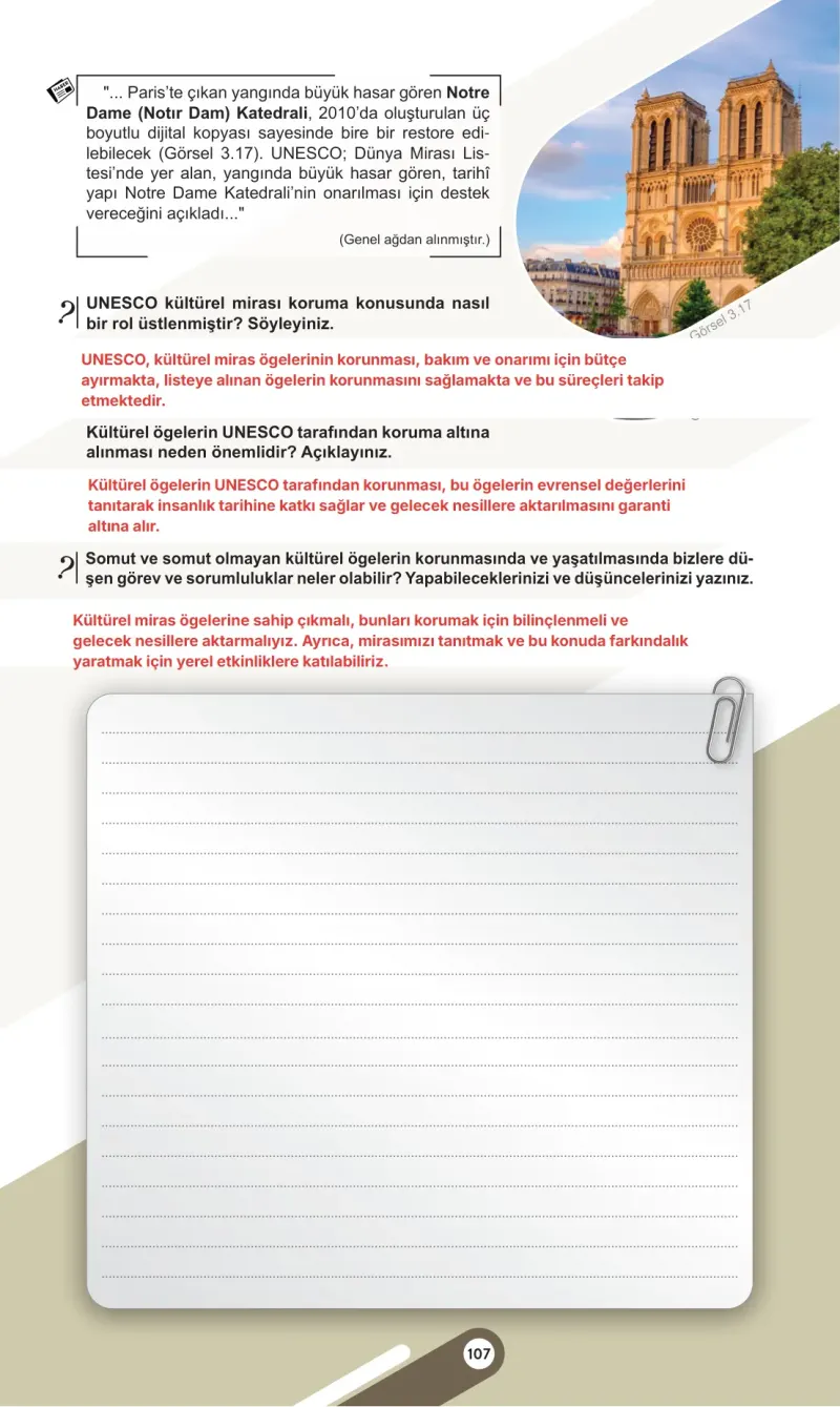 5. Sınıf Sosyal Bilgiler Ders Kitabı Cevapları Meb Yayınları 1. Kitap Sayfa 107 Çözüm Görseli