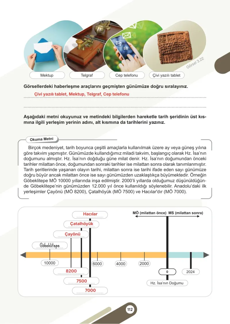 5. Sınıf Sosyal Bilgiler Ders Kitabı Cevapları Meb Yayınları 1. Kitap Sayfa 112 Çözüm Görseli