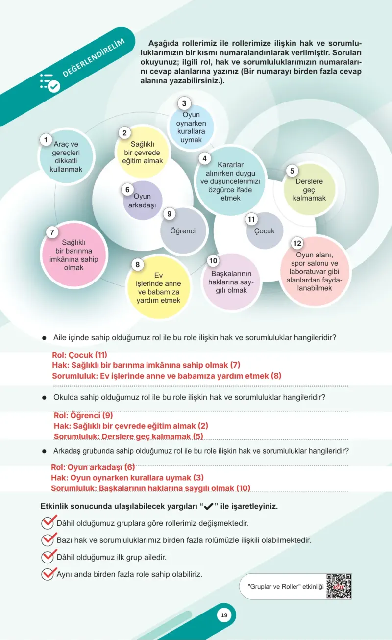 5. Sınıf Sosyal Bilgiler Ders Kitabı Cevapları Meb Yayınları 1. Kitap Sayfa 19 Çözüm Görseli
