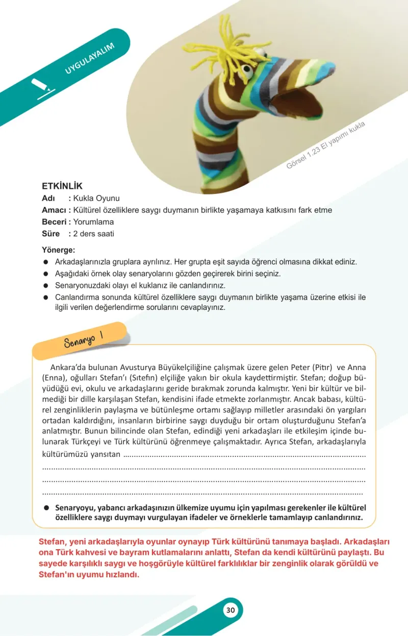 5. Sınıf Sosyal Bilgiler Ders Kitabı Cevapları Meb Yayınları 1. Kitap Sayfa 30 Çözüm Görseli