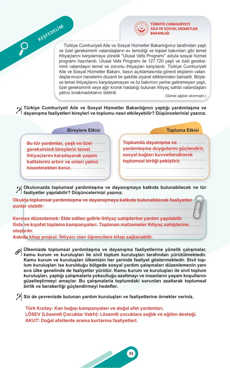 5. Sınıf Sosyal Bilgiler Ders Kitabı Cevapları Meb Yayınları 1. Kitap Sayfa 35 Çözüm Görseli