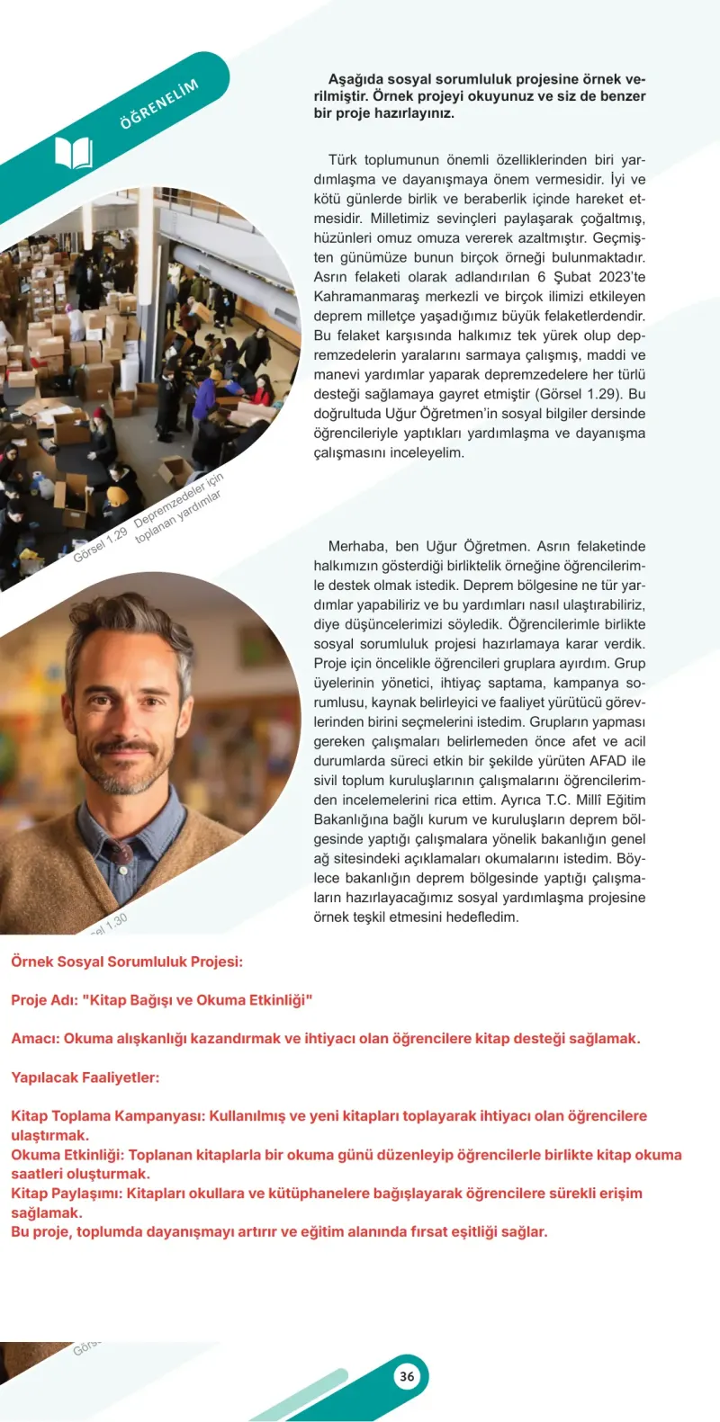 5. Sınıf Sosyal Bilgiler Ders Kitabı Cevapları Meb Yayınları 1. Kitap Sayfa 36 Çözüm Görseli