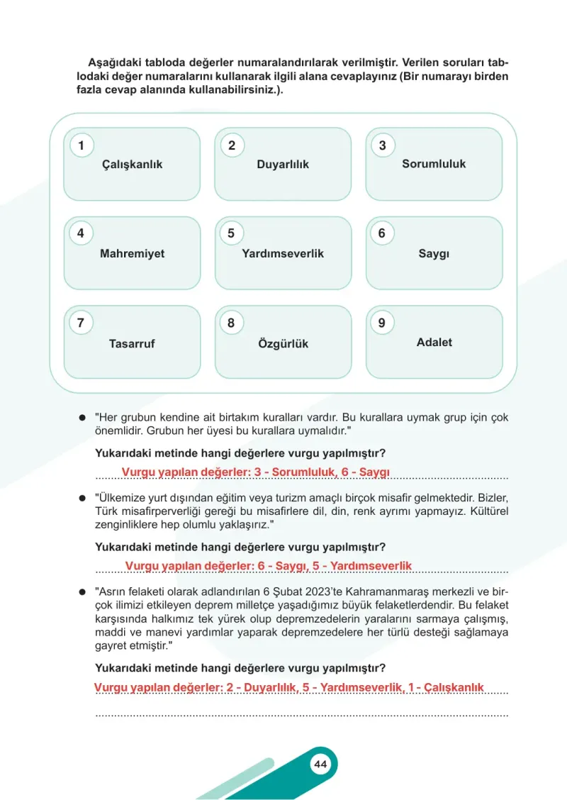 5. Sınıf Sosyal Bilgiler Ders Kitabı Cevapları Meb Yayınları 1. Kitap Sayfa 44 Çözüm Görseli