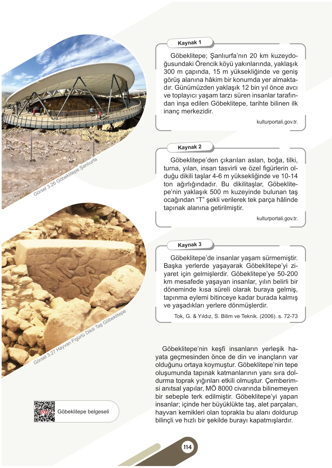 5. Sınıf Sosyal Bilgiler Ders Kitabı Cevapları Meb Yayınları 1. Kitap Sayfa 114