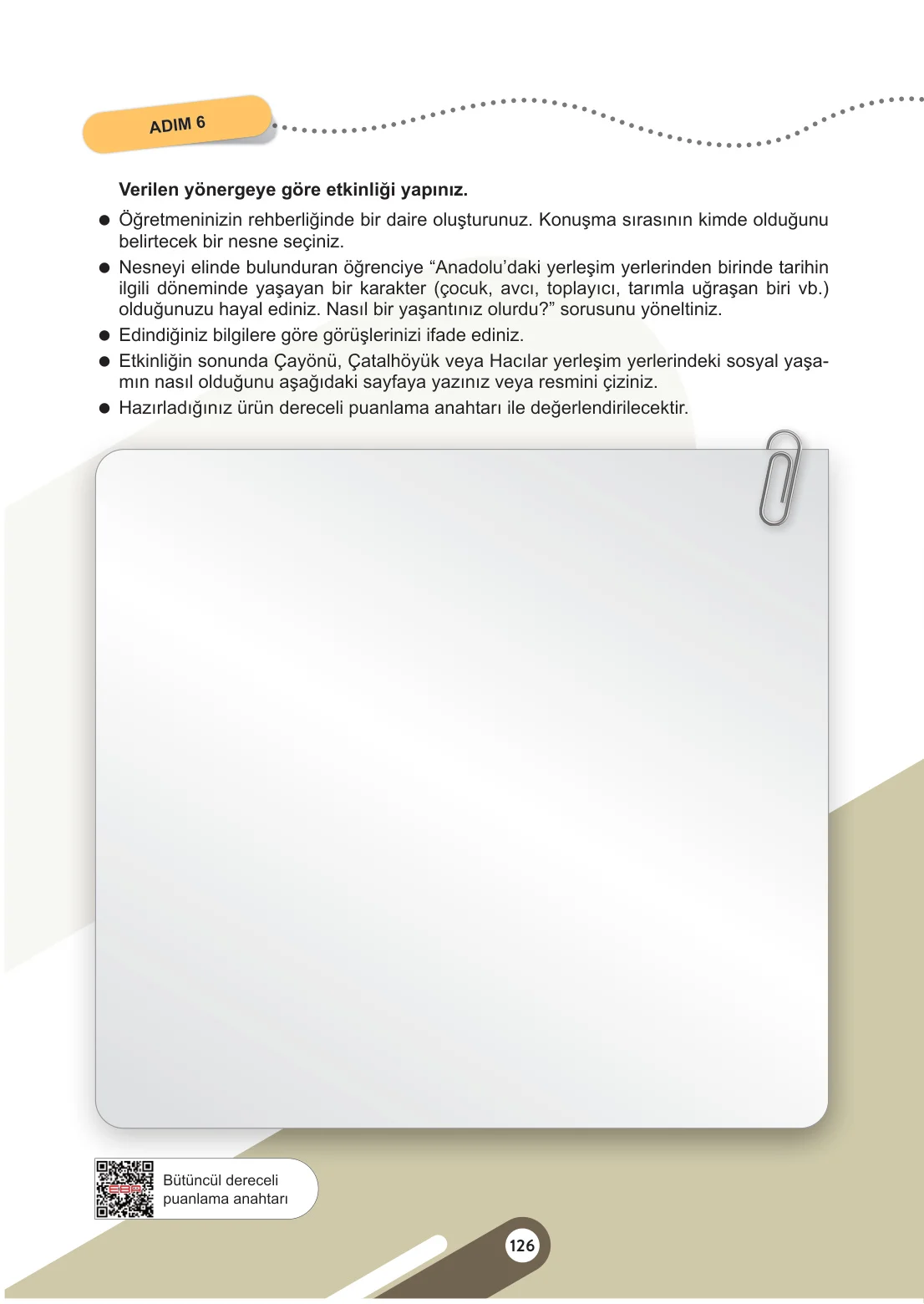 5. Sınıf Sosyal Bilgiler Ders Kitabı Cevapları Meb Yayınları 1. Kitap Sayfa 126