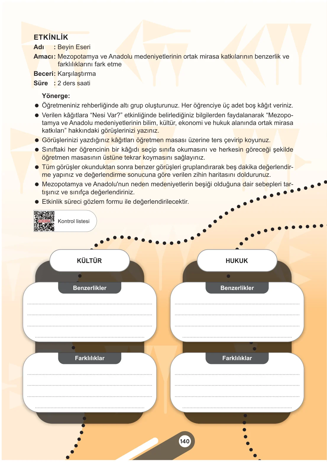 5. Sınıf Sosyal Bilgiler Ders Kitabı Cevapları Meb Yayınları 1. Kitap Sayfa 140