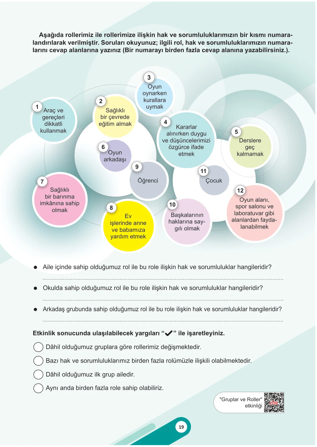 5. Sınıf Sosyal Bilgiler Ders Kitabı Cevapları Meb Yayınları 1. Kitap Sayfa 19