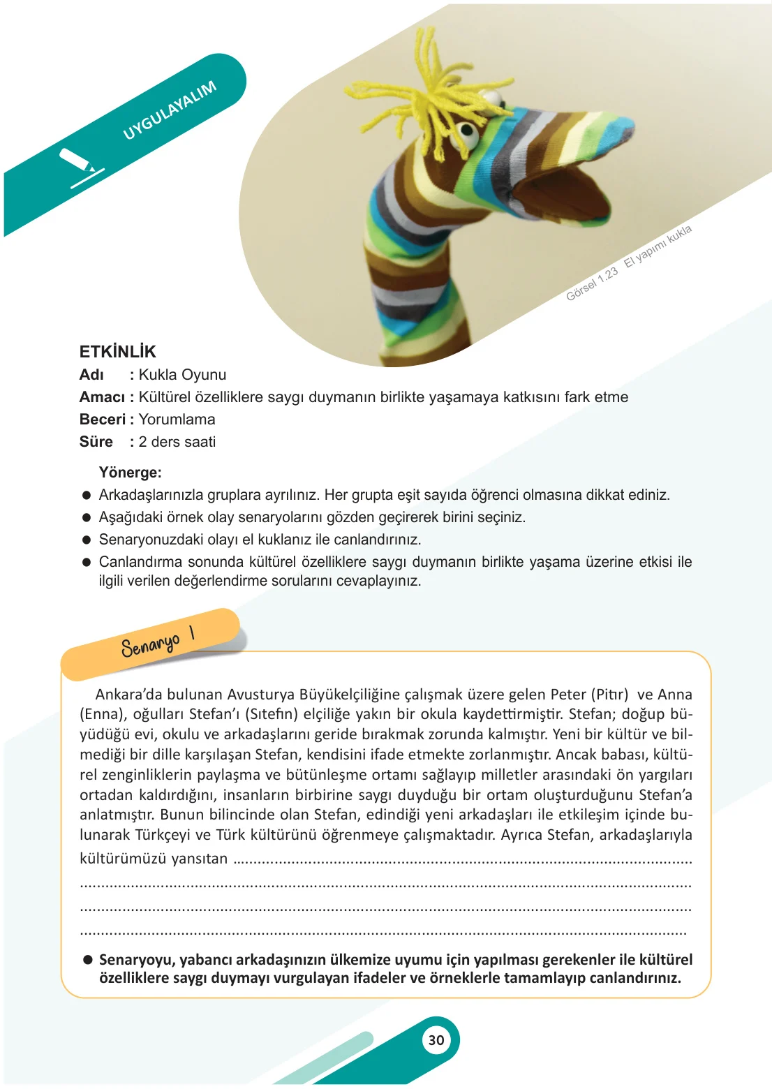 5. Sınıf Sosyal Bilgiler Ders Kitabı Cevapları Meb Yayınları 1. Kitap Sayfa 30