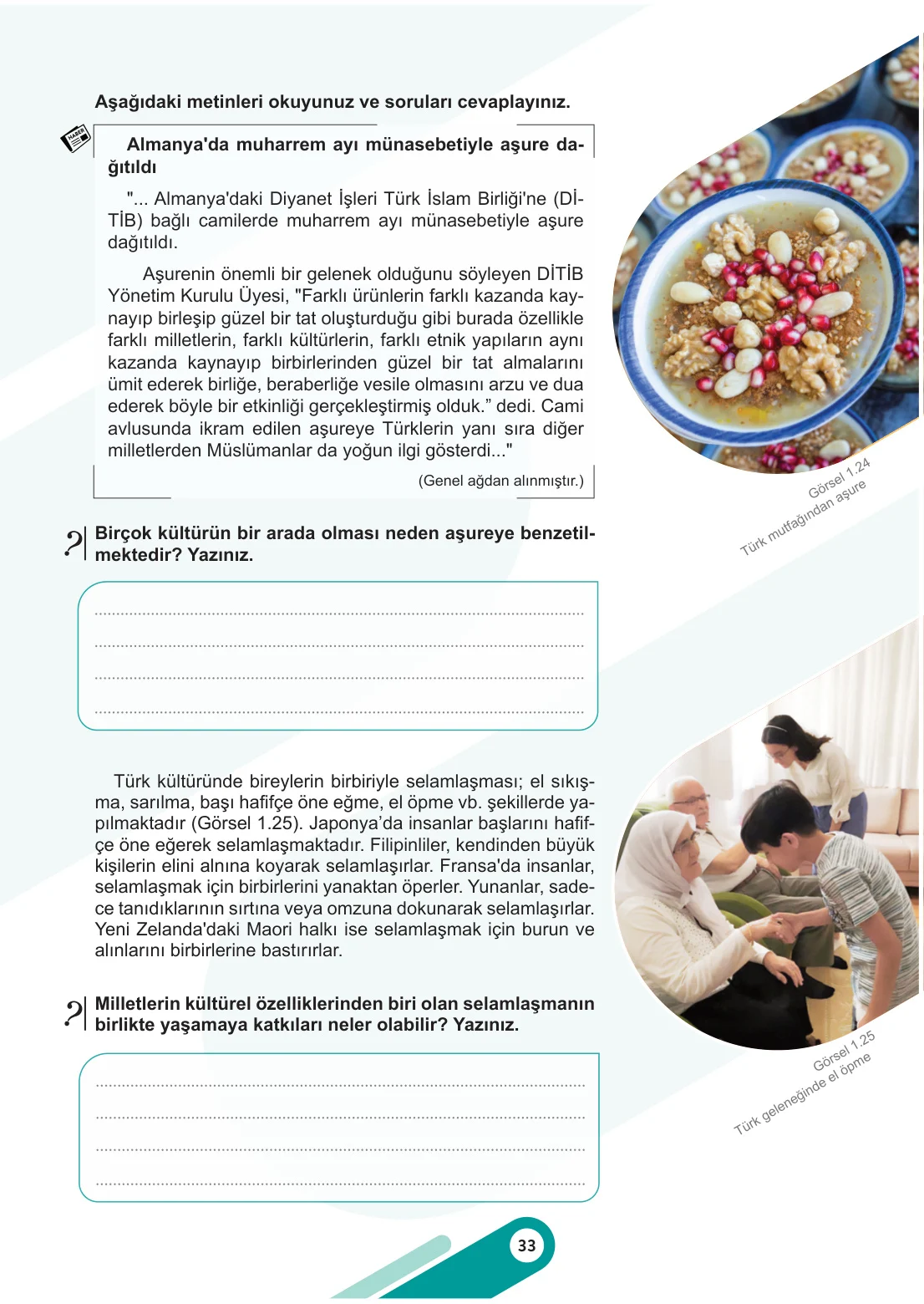 5. Sınıf Sosyal Bilgiler Ders Kitabı Cevapları Meb Yayınları 1. Kitap Sayfa 33