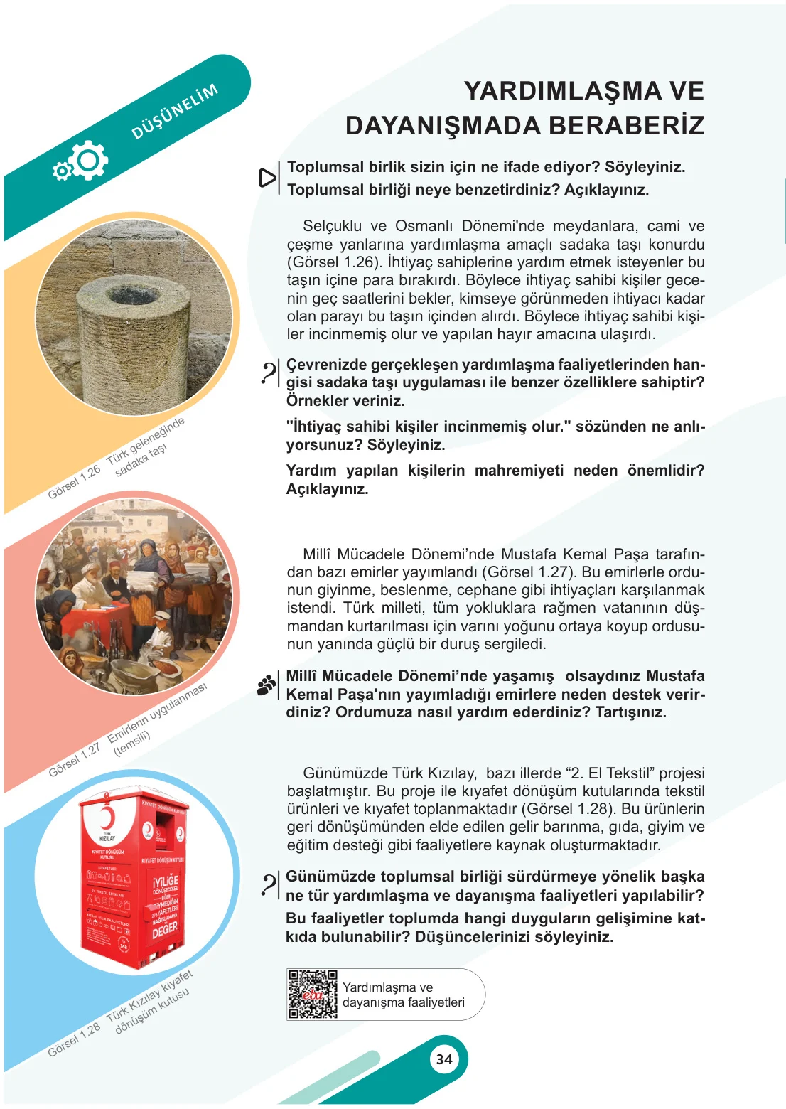 5. Sınıf Sosyal Bilgiler Ders Kitabı Cevapları Meb Yayınları 1. Kitap Sayfa 34