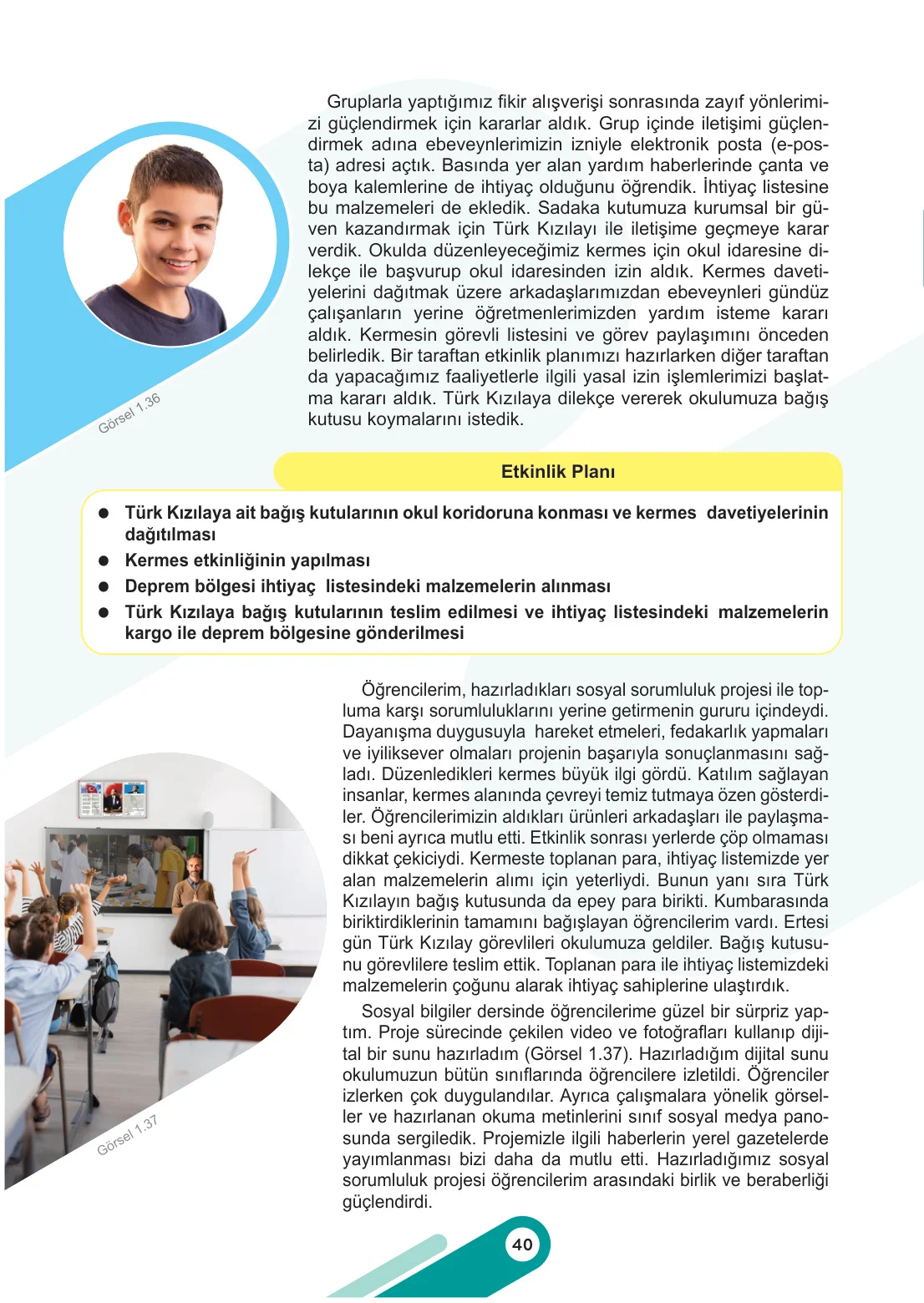 5. Sınıf Sosyal Bilgiler Ders Kitabı Cevapları Meb Yayınları 1. Kitap Sayfa 40