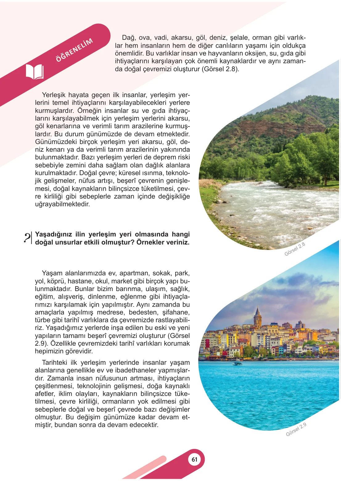 5. Sınıf Sosyal Bilgiler Ders Kitabı Cevapları Meb Yayınları 1. Kitap Sayfa 61