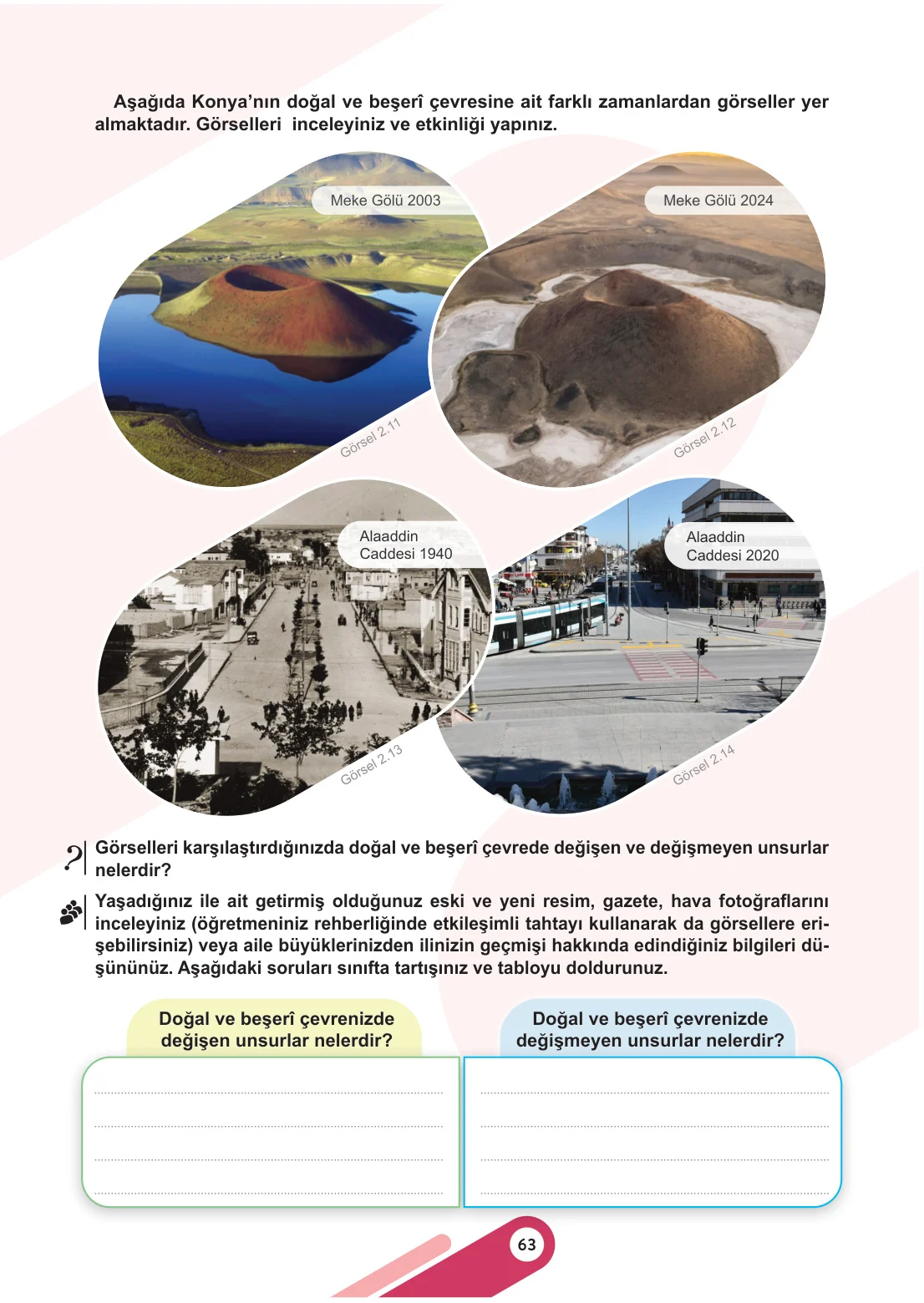 5. Sınıf Sosyal Bilgiler Ders Kitabı Cevapları Meb Yayınları 1. Kitap Sayfa 63
